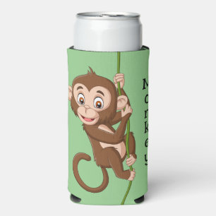 Een aap op een vinnen Design Seltzer Koelbox