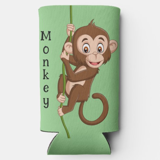 Een aap op een vinnen Design Seltzer Koelbox (Achterkant)