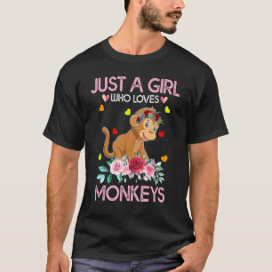 Een aap T-shirt voor vrouwen Kinder een meisje dat