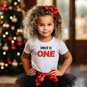 Een aardbei Baby 1e verjaardag aardbei thema