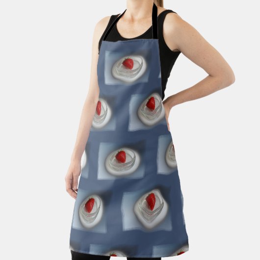 Een aardbei in een bekertje schort (Insitu)