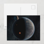 Een aarde-achtige planeet rijk aan koolstof en dro briefkaart (Voorkant / Achterkant)