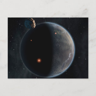 Een aarde-achtige planeet rijk aan koolstof en dro briefkaart