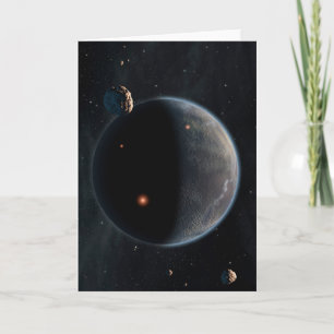 Een aarde-achtige planeet rijk aan koolstof en dro kaart