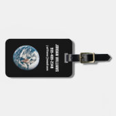 Een aarde van het Apollo 10 ruimteschip. Bagagelabel (Voorkant horizontaal)