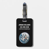 Een aarde van het Apollo 10 ruimteschip. Bagagelabel (Achterkant verticaal)