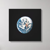 Een aarde van het Apollo 10 ruimteschip. Canvas Afdruk (Voorkant)