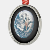 Een aarde van het Apollo 10 ruimteschip. Metalen Ornament (Links)