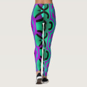 Een abstract patroon "Ratti_Creative_Arts" Legging (Achterkant)