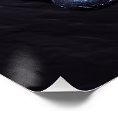 Een Abstract portret van vrouwengezicht - getextur Perfect Poster (Hoek)