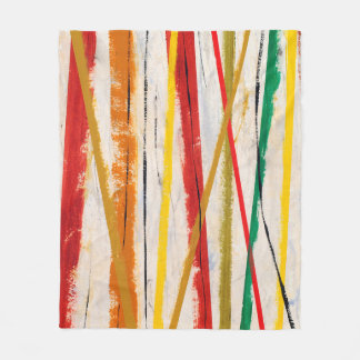 een abstract schilderij fleece deken