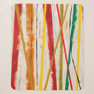 een abstract schilderij sherpa deken