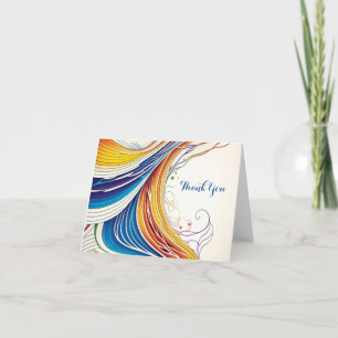 Een Abstracte bedankkaart Feestdagen Kaart