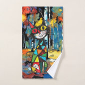 Een Abstracte dag Bad Handdoek (Handdoek)