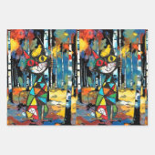 Een Abstracte dag Inpakpapier Vel (Voorkant 3)