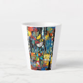 Een Abstracte dag Latte Mok (Voorkant)