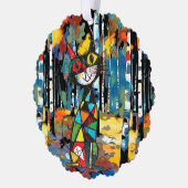 Een Abstracte dag Ornament Kaart (Links)