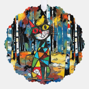 Een Abstracte dag Ornament Kaart