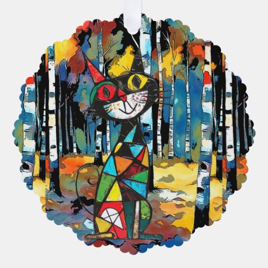 Een Abstracte dag Ornament Kaart (Voorkant)