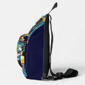 Een Abstracte dag Sling Bag (Rechts)