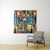 Een Abstracte dag Wandkleed (In situ)