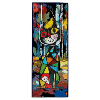 Een Abstracte dag Wijn Cadeautas