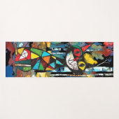 Een Abstracte dag Yogamat (Voorkant (horizontaal))