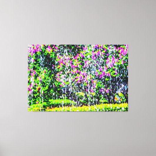 Een Abstracte Floral-kunst van lippenhuizen en wat Canvas Afdruk (Voorkant)
