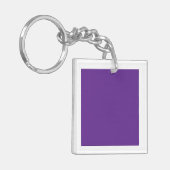 Een abstracte mix van levendige paarse en roze tin sleutelhanger (Voorkant Links)