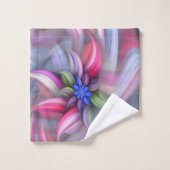 Een abstracte mystical.flower bad handdoek (Wasdoekje)