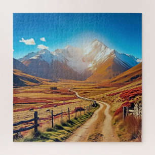 Een adembenemend landschap van Nieuw-Zeeland Legpuzzel