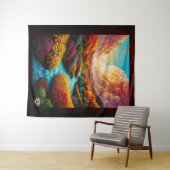 Een adembenemende fantasie landschap AI kunst - Xz Wandkleed (In Situ (horizontaal))