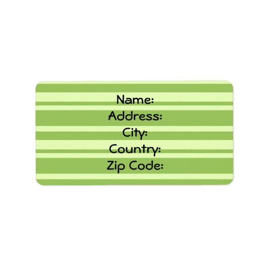 Een adreslabel etiket (Voorkant)