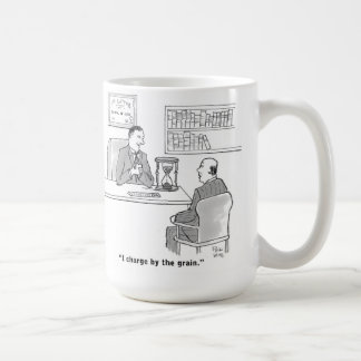 Een advocaat die weet hoe hij zijn kosten moet ber koffiemok