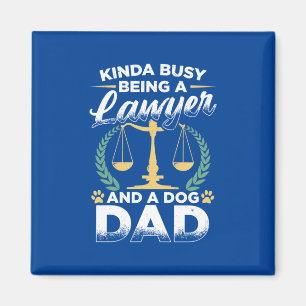 Een advocaat en een hond vader magneet
