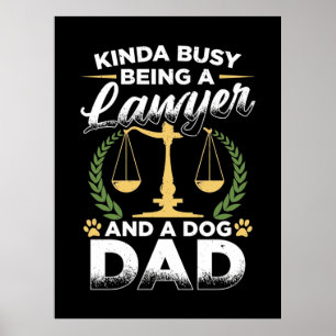 Een advocaat en een hond vader poster