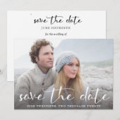 Een Afbeelding Chic Wedding Save the Date Invitati (Voorkant / Achterkant)