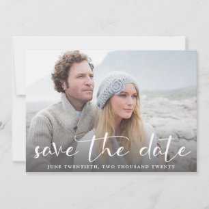 Een Afbeelding Chic Wedding Save the Date Invitati