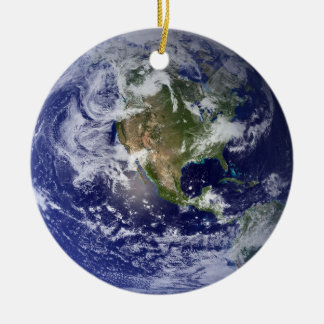 Een Afbeelding op Aarde Keramisch Ornament