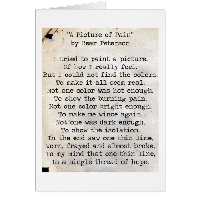 Een Afbeelding pijn (Voorkant)