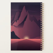 Een afbeelding van de bergzonsondergang planner (Achterkant)