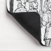 Een afbeelding van een joodse bruiloft muismat (Hoek)