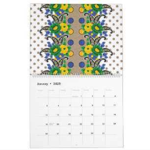 Een afbeelding van een patroon dat lijkt op een pa kalender