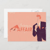 Een affaire hebben briefkaart (Voorkant / Achterkant)