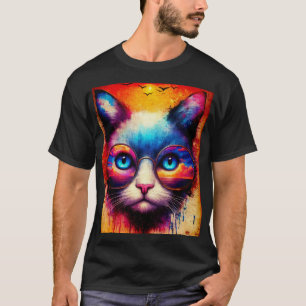 Een afgekoelde kat geïllustreerd T-shirt