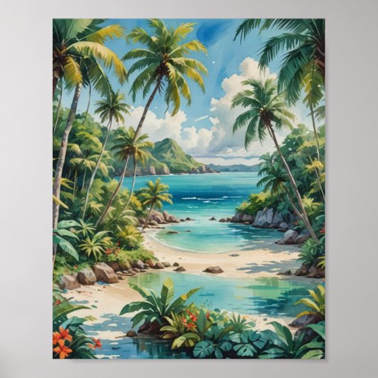 Een afgelegen kustduik poster (Voorkant)