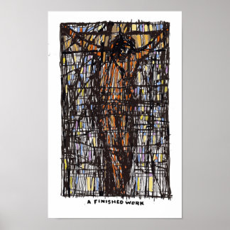 Een afgewerkt werk muur kunst poster