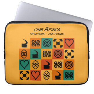 Eén Afrika – Adinkra – Ghana - Laptop Sleeve