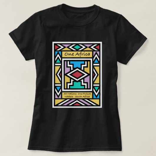 Eén Afrika – Ndebele – Zuid-Afrika & Zimbabwe - T-shirt (Design voorkant)