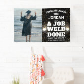 Een Afstuderen met touwstang en reservelassen Spandoek (Insitu)